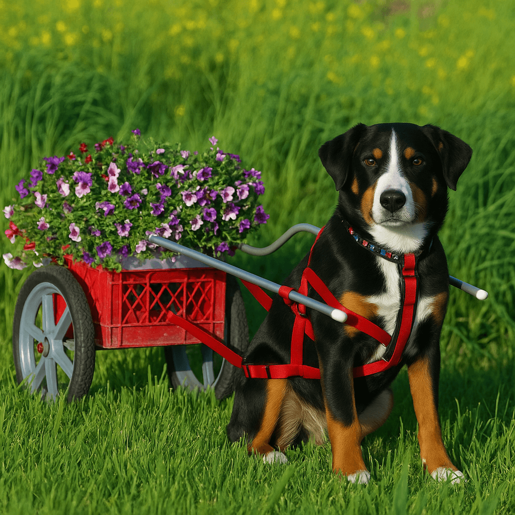 🐾 De Appenzeller Sennenhond – vrolijk, slim en onvermoeibaar Zwitsers talent